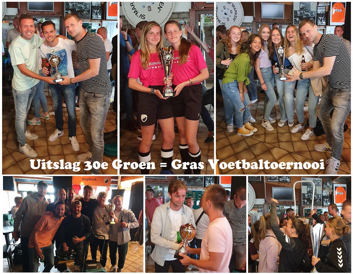 Uitslag 30e Groen = Gras Voetbaltoernooi