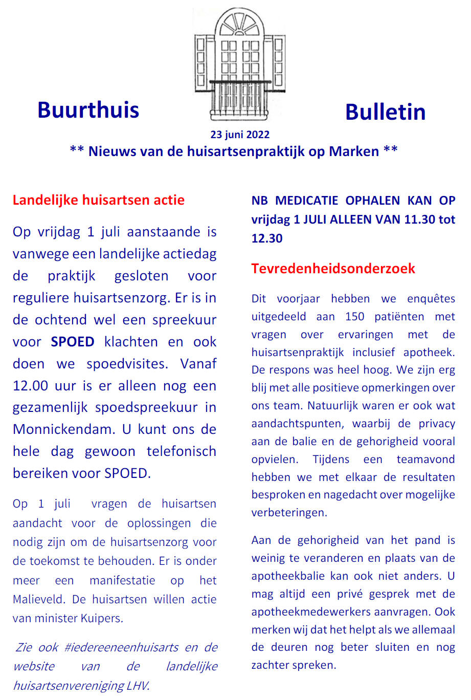 Buurthuis Bulletin juni 2022