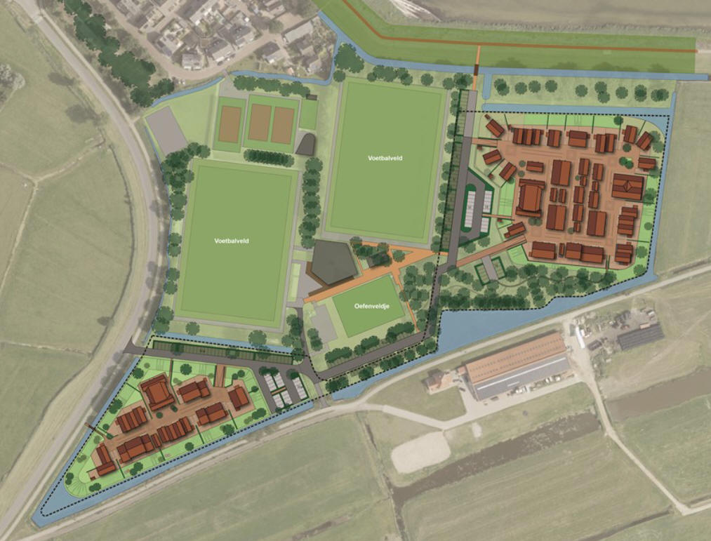 Planning project woningbouw Sportcomplex Marken