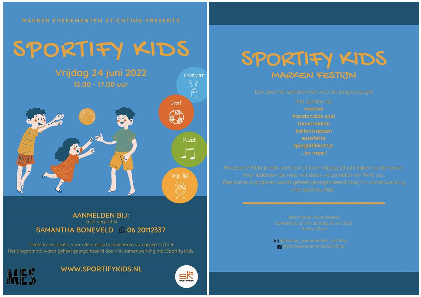 Sportify Kids Sport &amp; Spelmiddag voor kinderen van 4 t/m 12 jaar