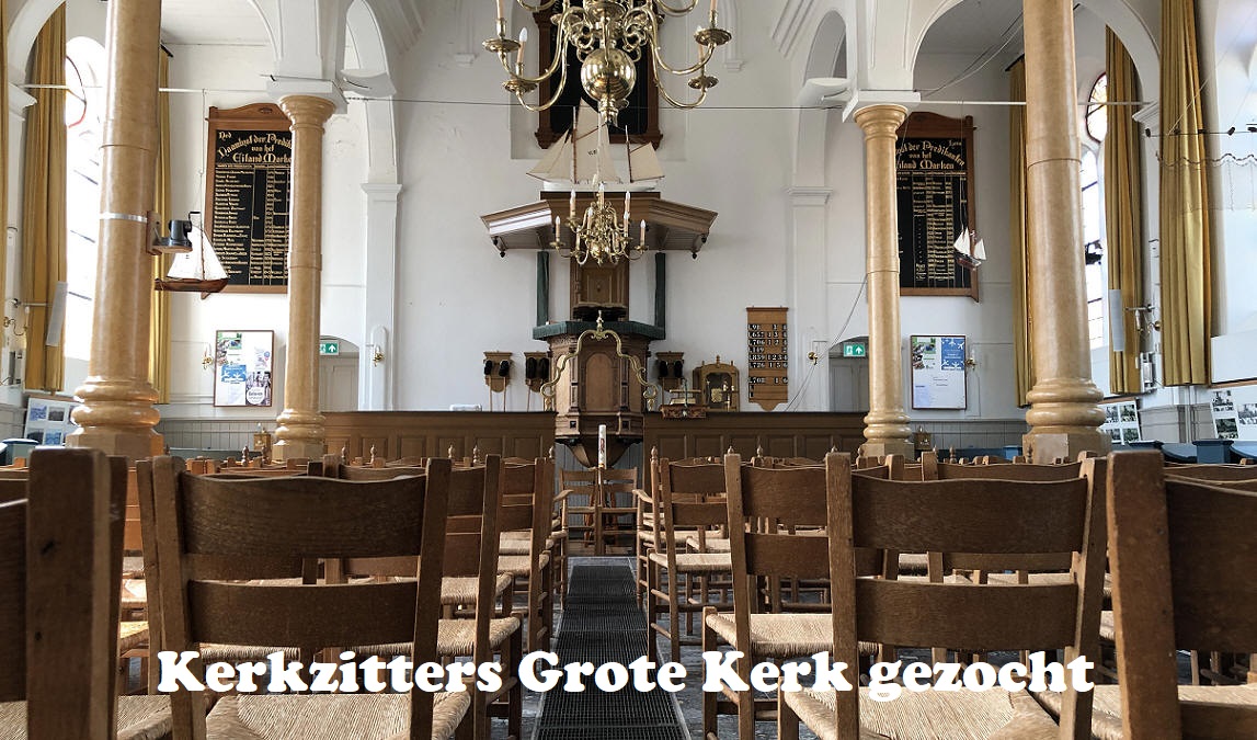 Kerkzitters Grote Kerk gezocht