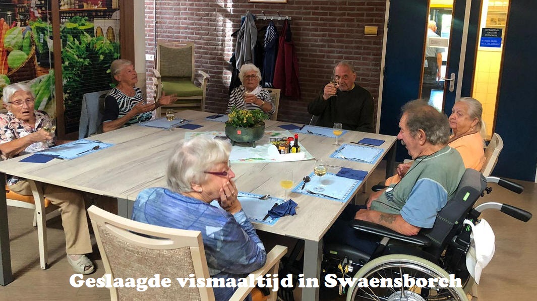 Geslaagde vismaaltijd in Swaensborch