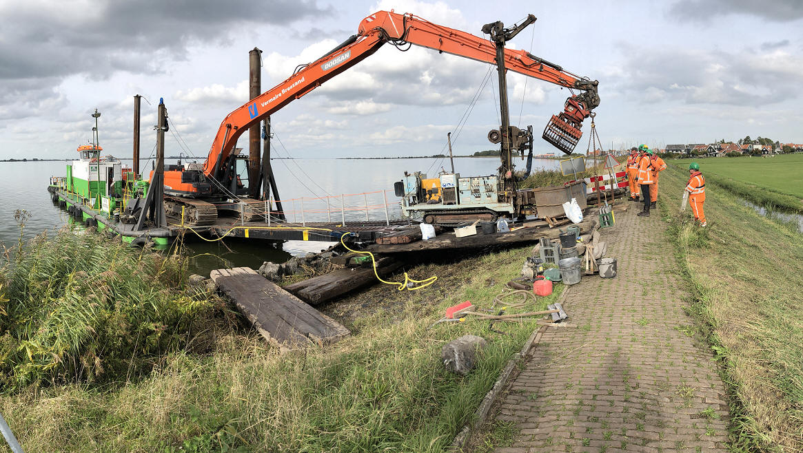 Boor- en sondeeronderzoeken dijkversterking Marken