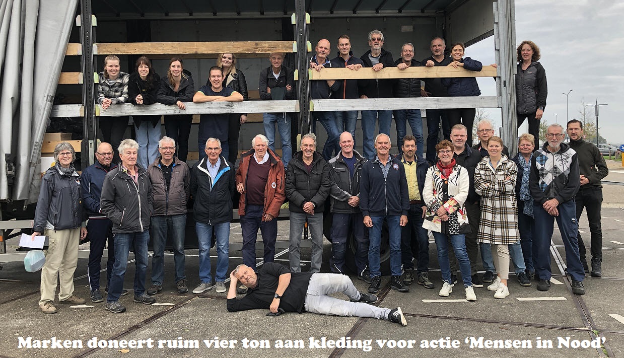 Marken doneert ruim vier ton aan kleding voor actie ‘Mensen in Nood’