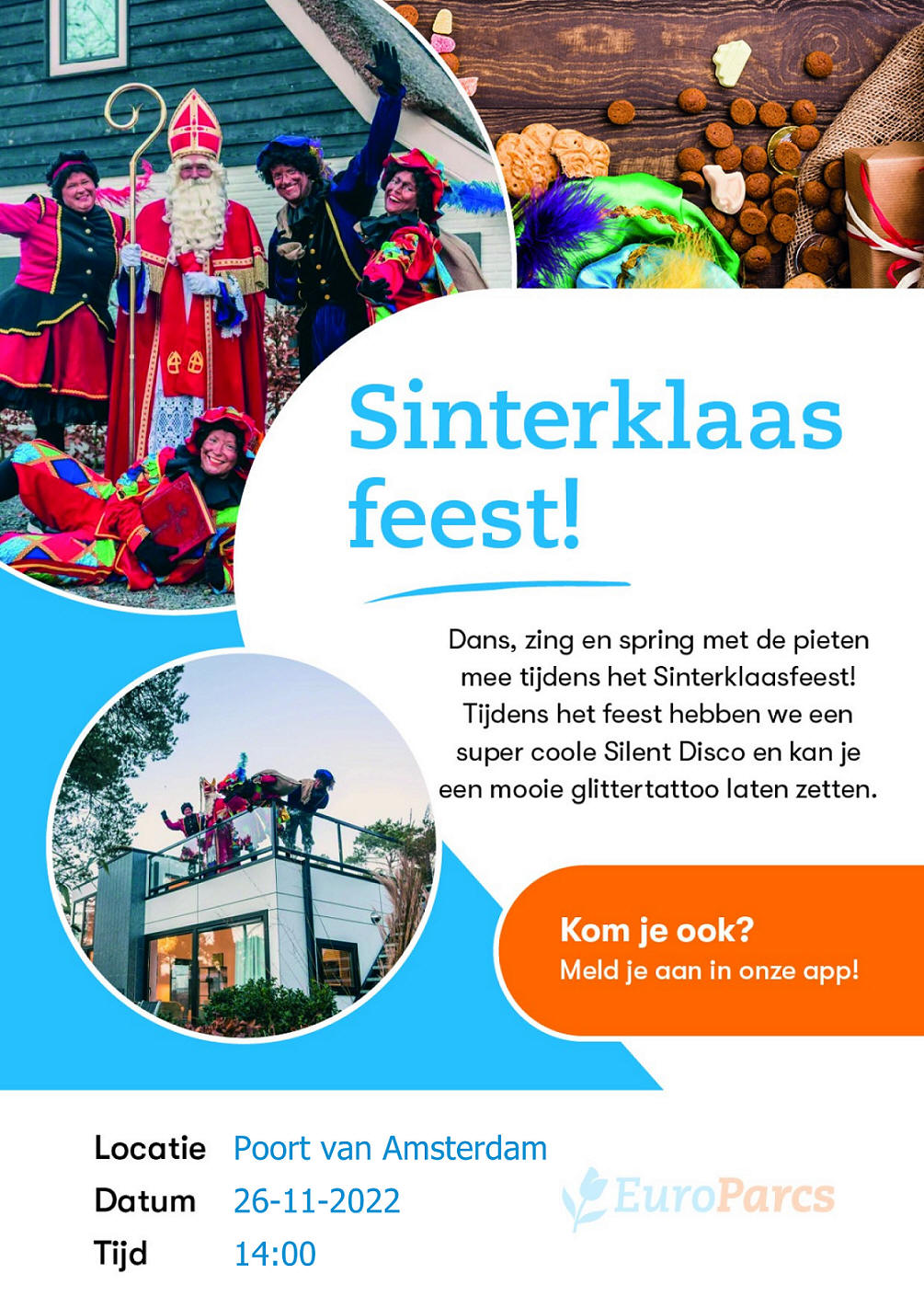 Sinterklaas feest bij EuroParcs 'Poort van Amsterdam'