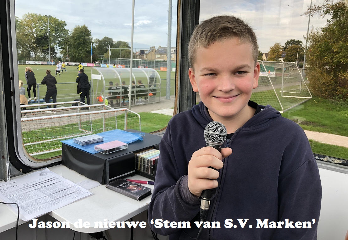 Jason de nieuwe ‘Stem van S.V. Marken’