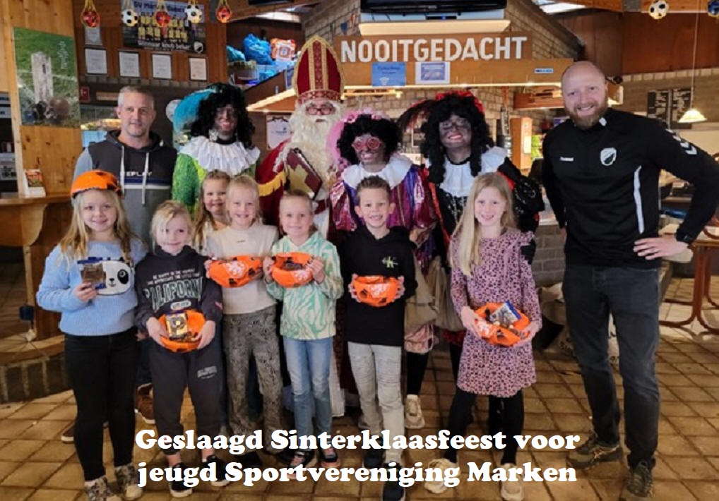 Geslaagd Sinterklaasfeest voor jeugd Sportvereniging Marke