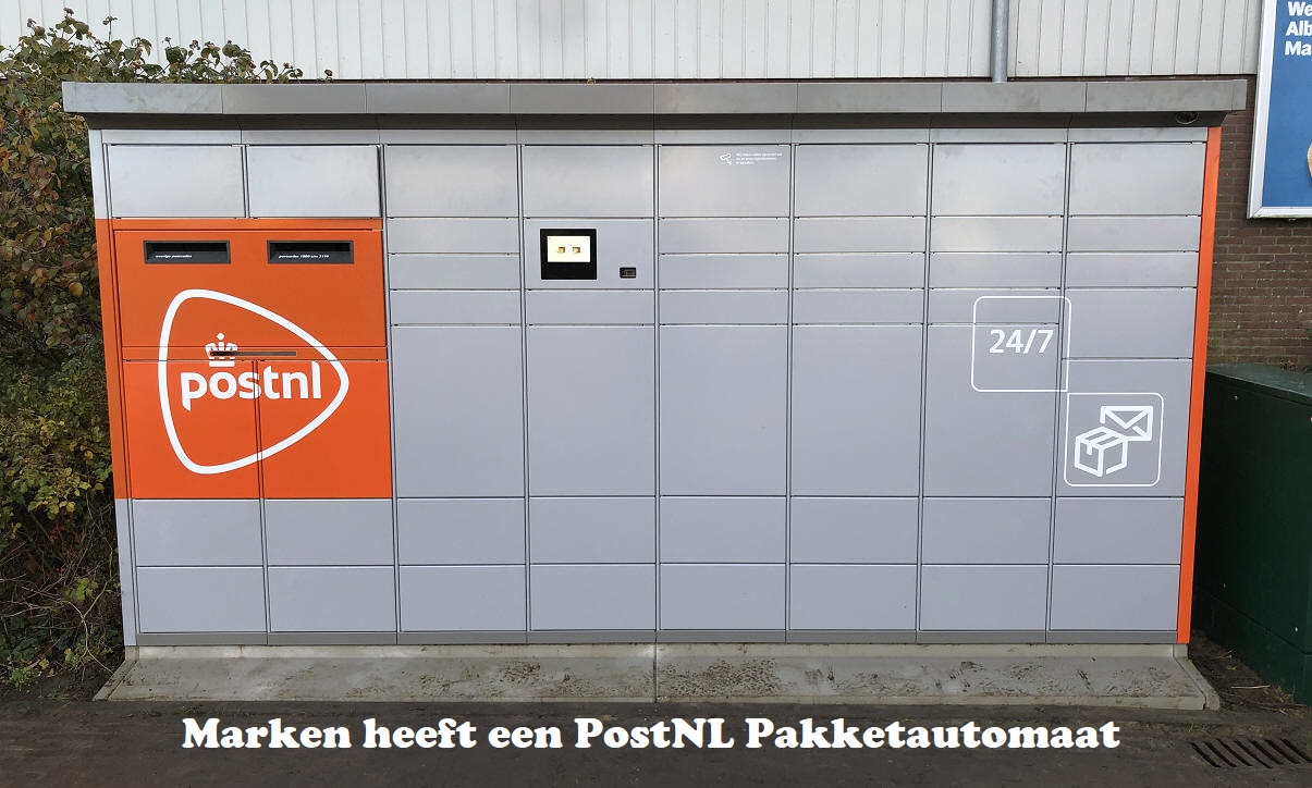 Marken heeft een PostNL Pakketautomaat