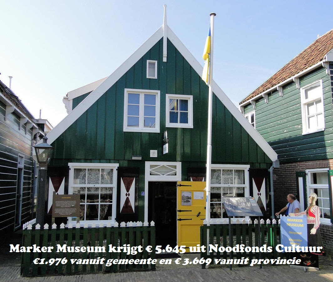 Marker Museum krijgt € 5.645 uit Noodfonds Cultuur