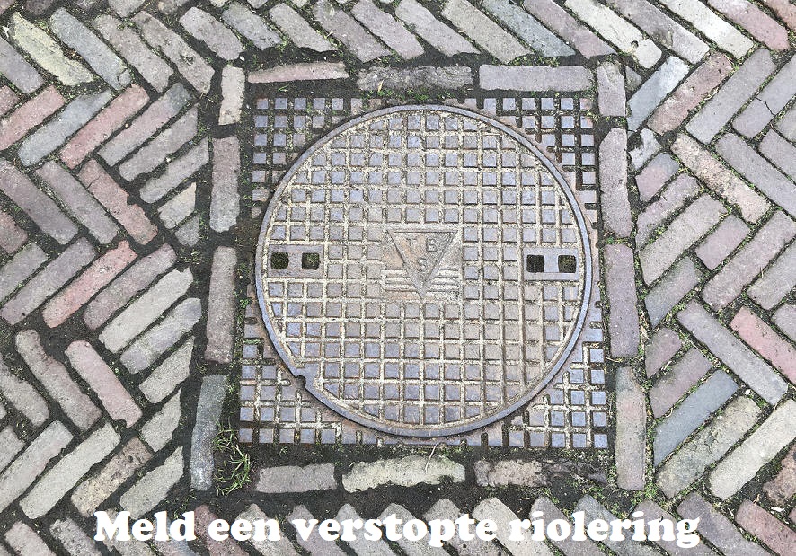 Meld een verstopte riolering