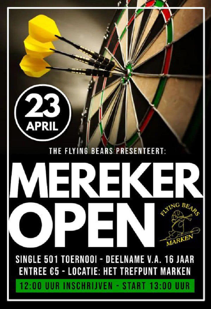 Zondag 23 april 2023: Mereker Open in dorpshuis Het Trefpunt