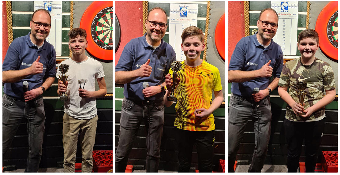 Ramses Hermus wint Jeugd Dart Toernooi op Marken