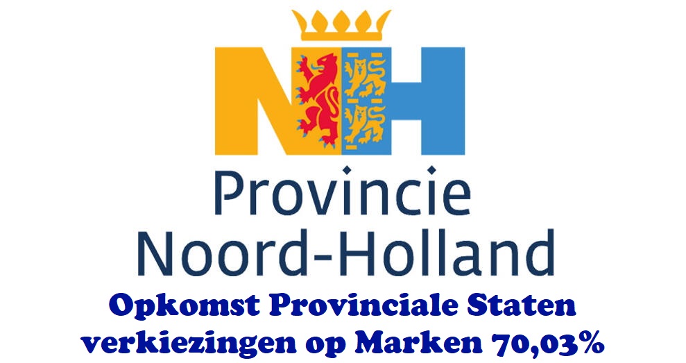 Opkomst Provinciale Staten verkiezingen op Marken 70,03%