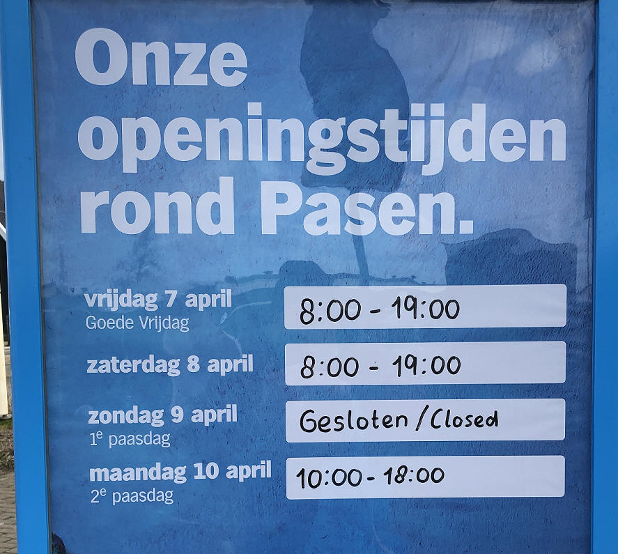 Openingstijden Albert Heijn Marken rond Pasen