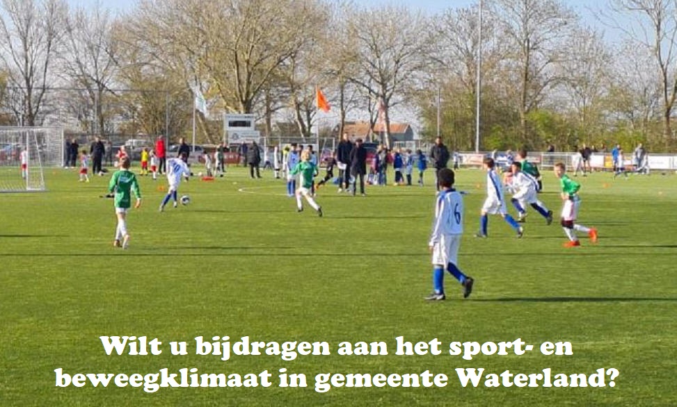 Wilt u bijdragen aan het sport- en beweegklimaat in gemeente Waterland?