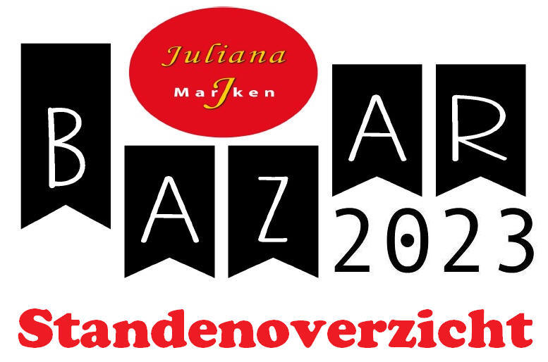 Standenoverzicht Bazar 2023 Chr. Muziekvereniging 'Juliana'