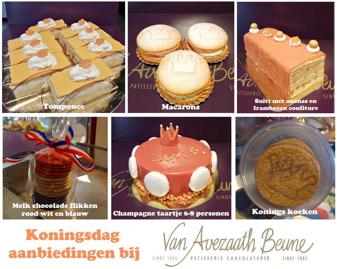Koningsdag aanbiedingen bij Van Avezaath Beune