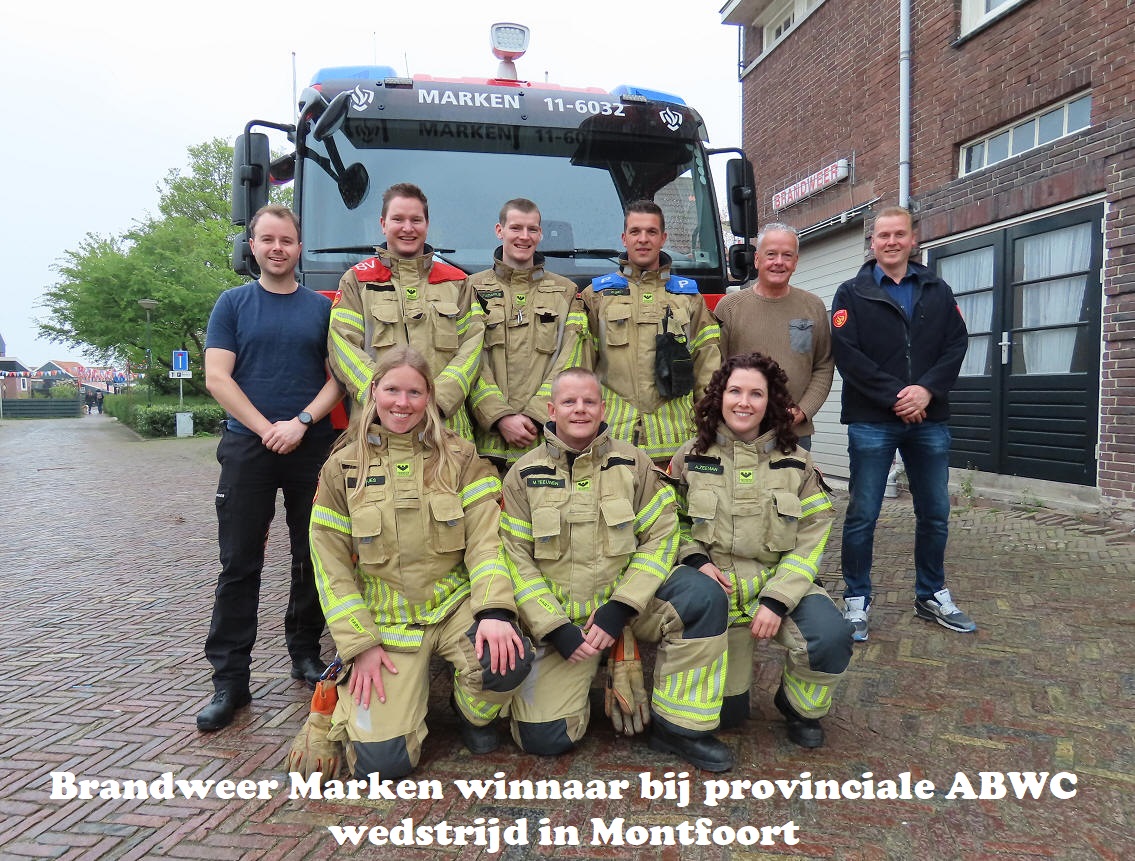 Brandweer Marken winnaar bij provinciale ABWC wedstrijd in Montfoort