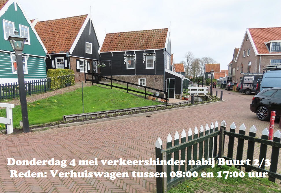 Donderdag 4 mei verkeershinder nabij Buurt 2/3