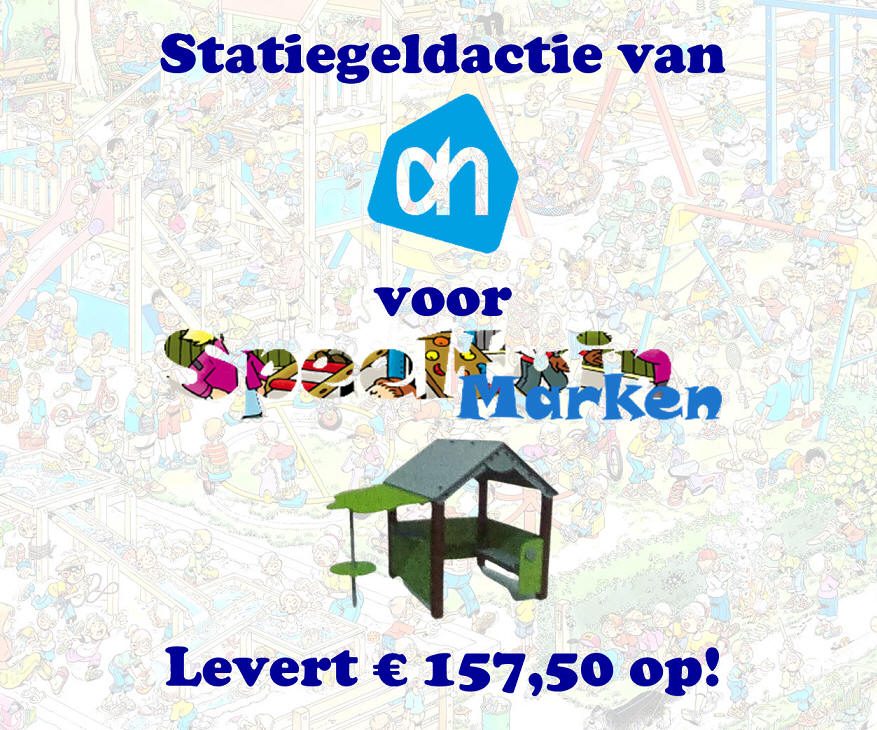 Statiegeldactie AH levert € 157,50 op voor Speeltuin Marken