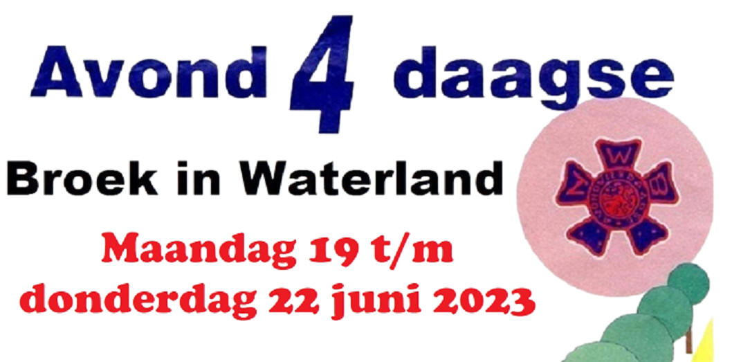 Avond4daagse 2023 in Broek in Waterland 5 en 10 km