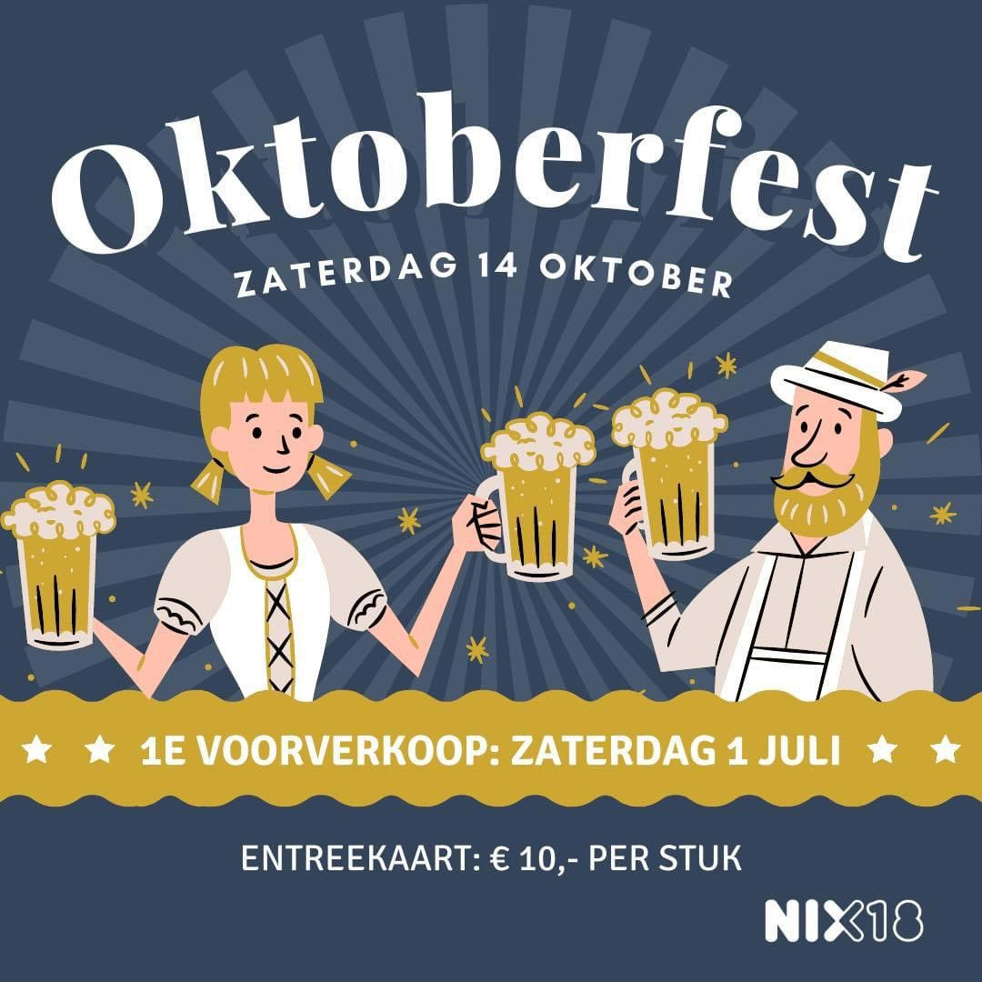 Zaterdag 14 oktober 2023 : Oktoberfest in dorpshuis Het Trefpunt