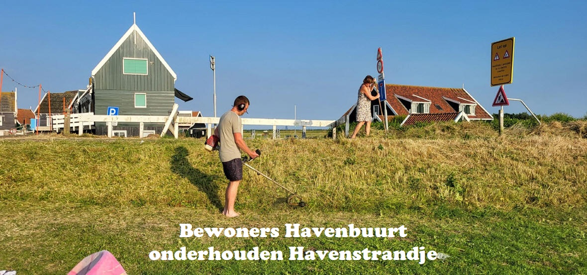 Bewoners Havenbuurt onderhouden Havenstrandje