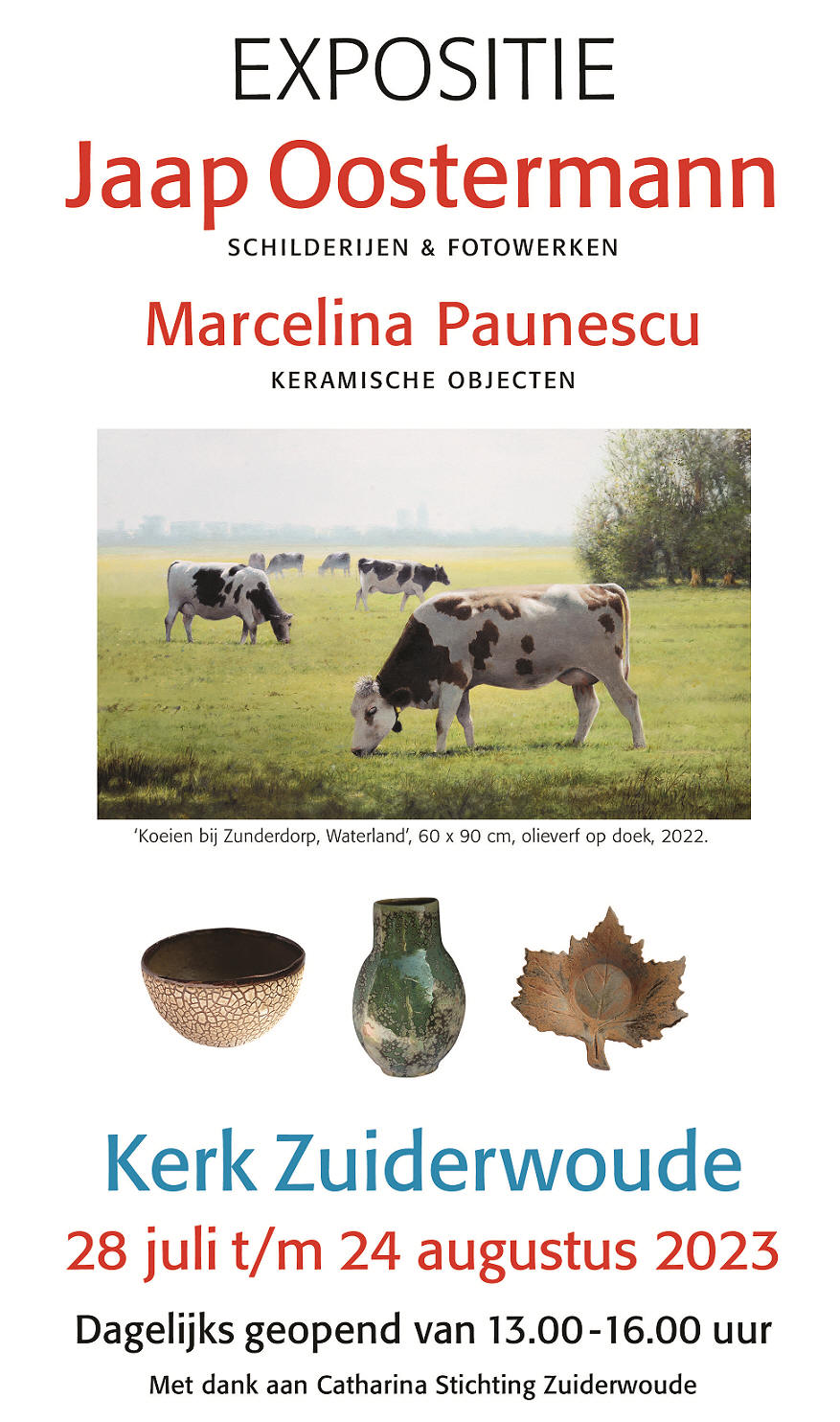 Expositie Jaap Oostermann in de kerk van Zuiderwoude