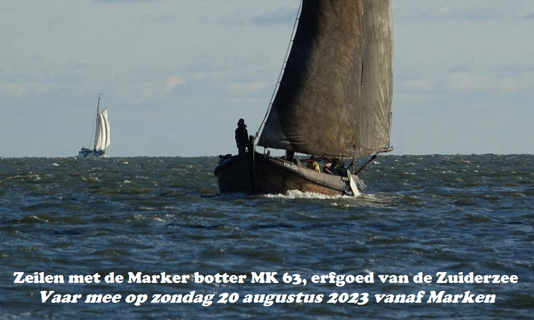 Zeilen met de Marker botter MK 63, erfgoed van de Zuiderzee