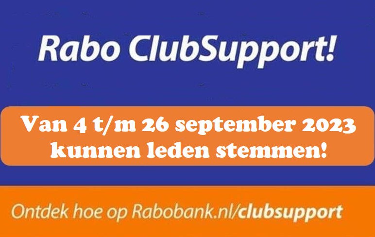 Rabobank leden kunnen stemmen voor de Rabo ClubSupport