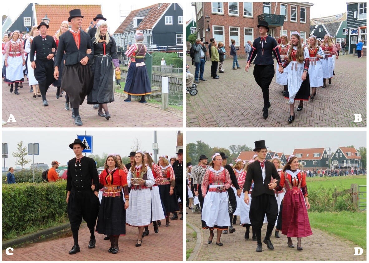 Klederdracht en folklore tijdens de ijsbruiloft op Marken