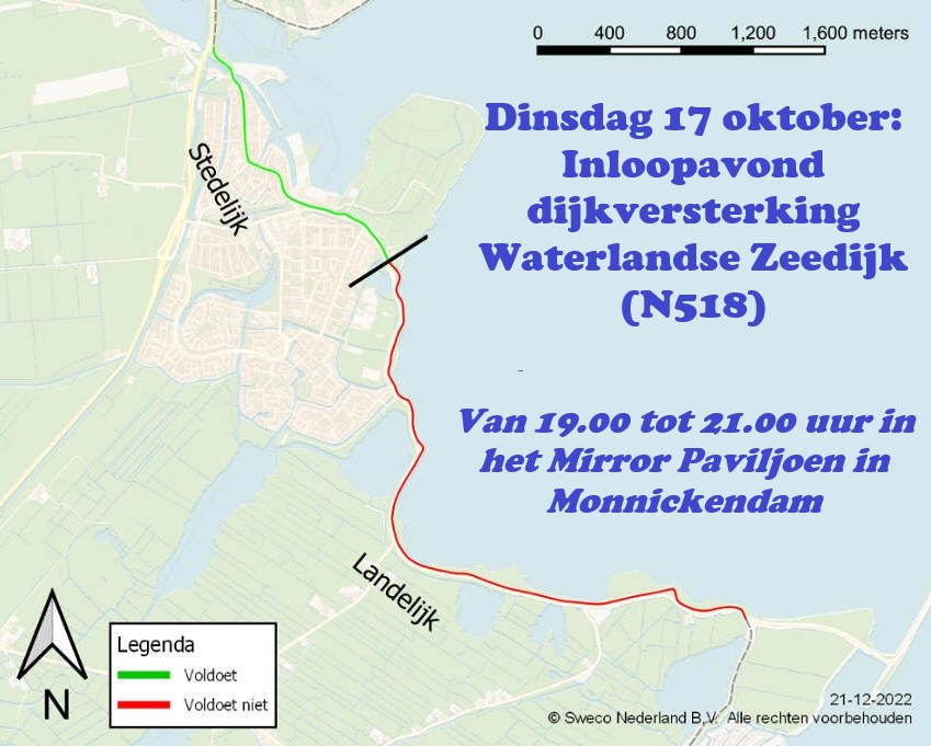 Dinsdag 17 oktober: Inloopavond dijkversterking Waterlandse Zeedijk