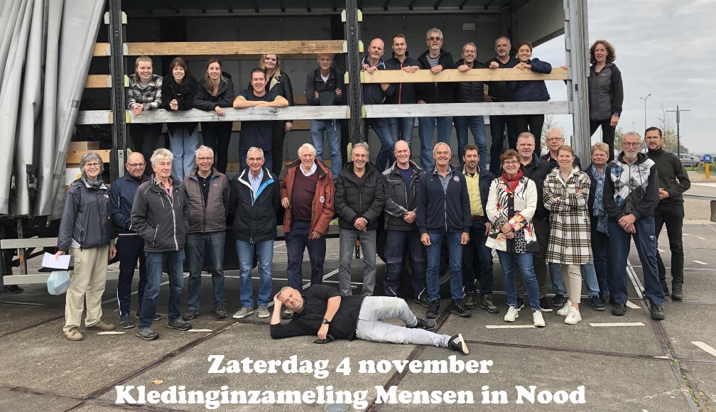 Zaterdag 4 november: Kledinginzameling Mensen in Nood