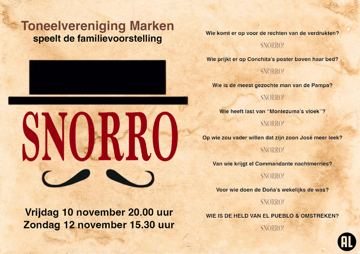 Toneelvereniging Marken speelt 'Snorro'