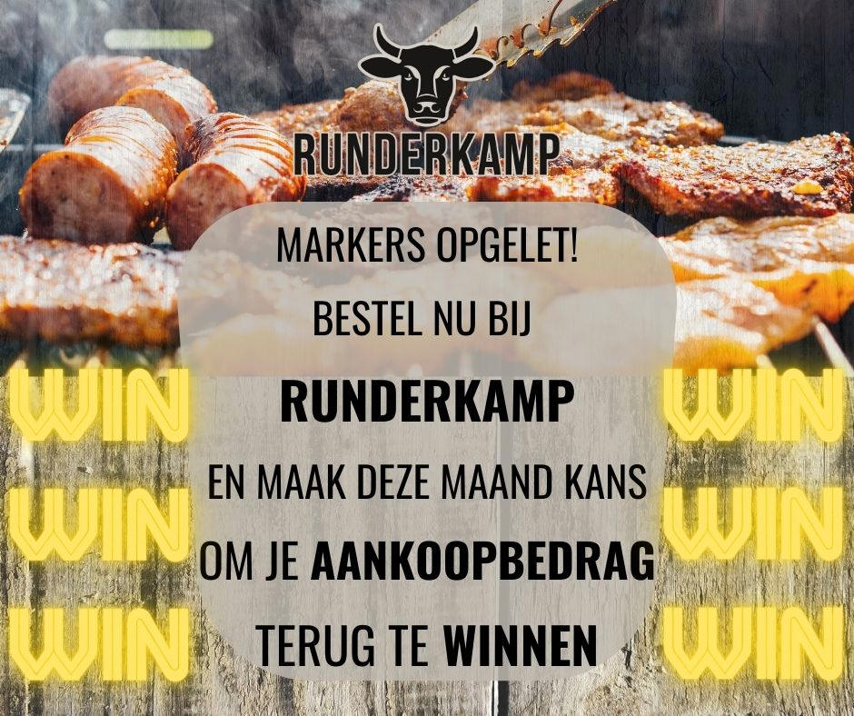 Maak bij Runderkamp kans om deze maand je aankoopbedrag terug te winnen