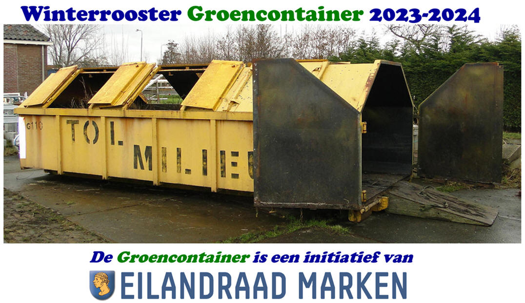 Winterrooster Groencontainer 2023-2024