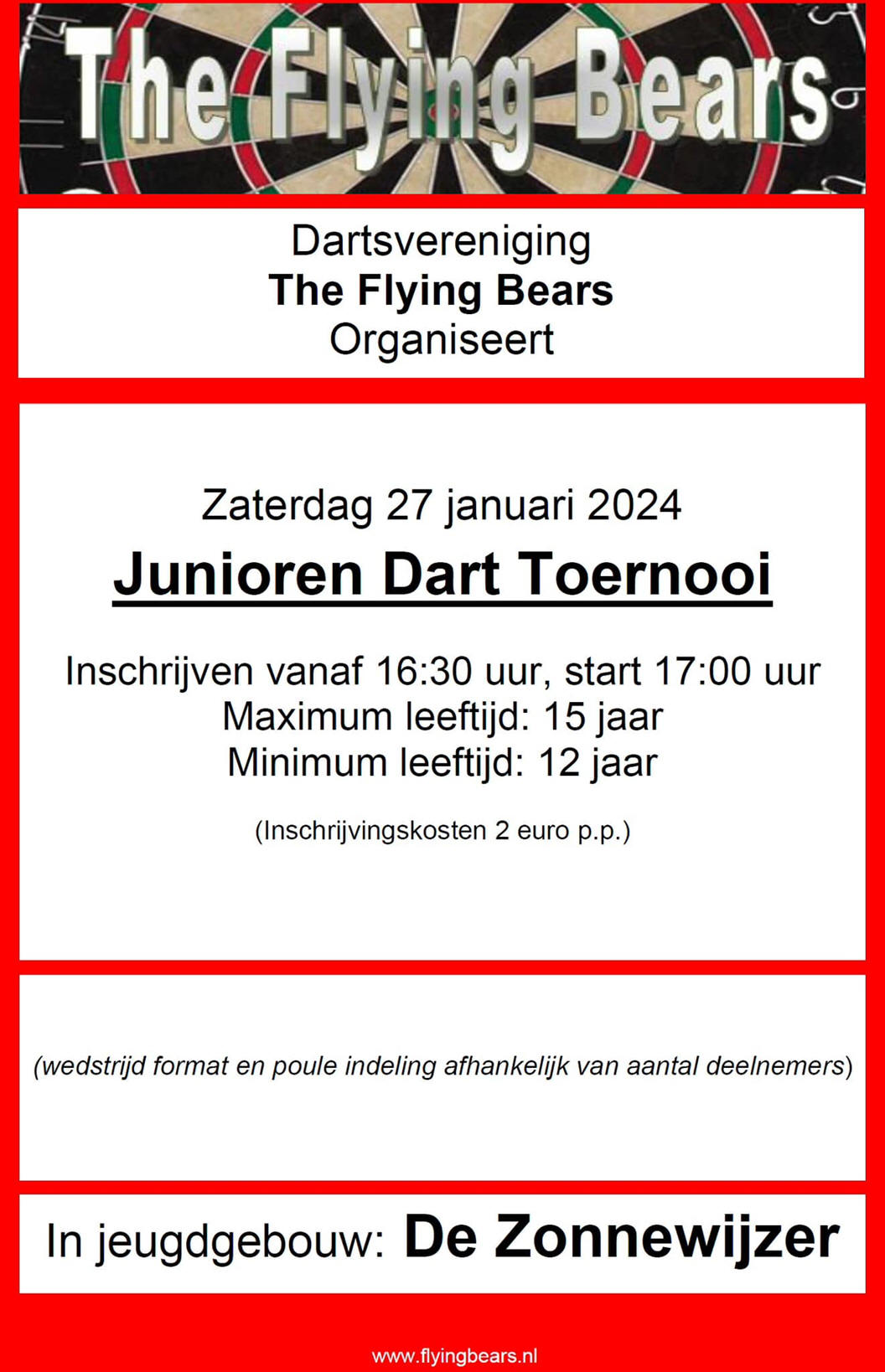 Zaterdag 27 januari 2024: Junioren Dart Toernooi