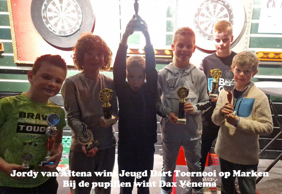 Jordy van Altena wint Jeugd Dart Toernooi op Marken