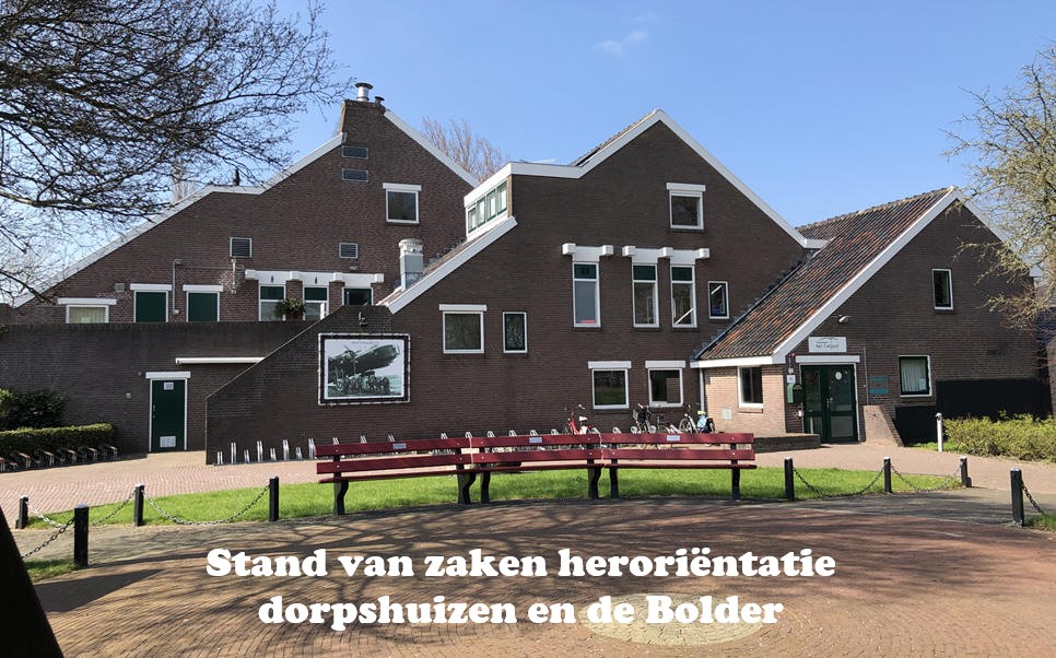 Stand van zaken heroriëntatie dorpshuizen en de Bolder