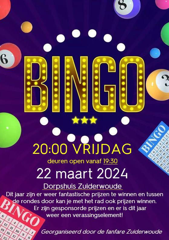 Bingo bij Fanfare Zuiderwoude