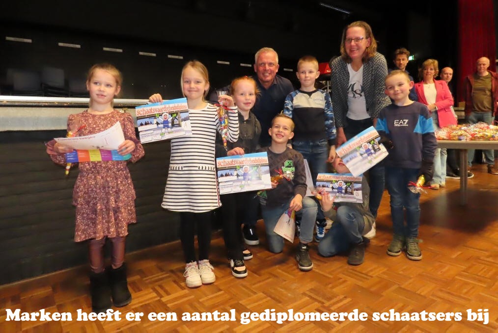 Marken heeft er een aantal gediplomeerde schaatsers bij