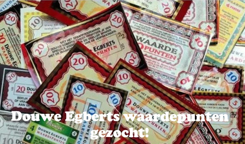 Douwe Egberts waardepunten gezocht!