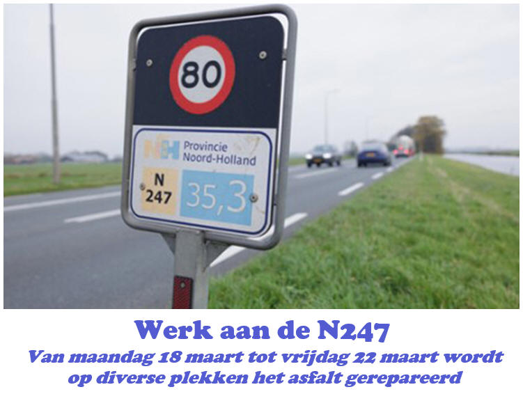 Werk aan de N247