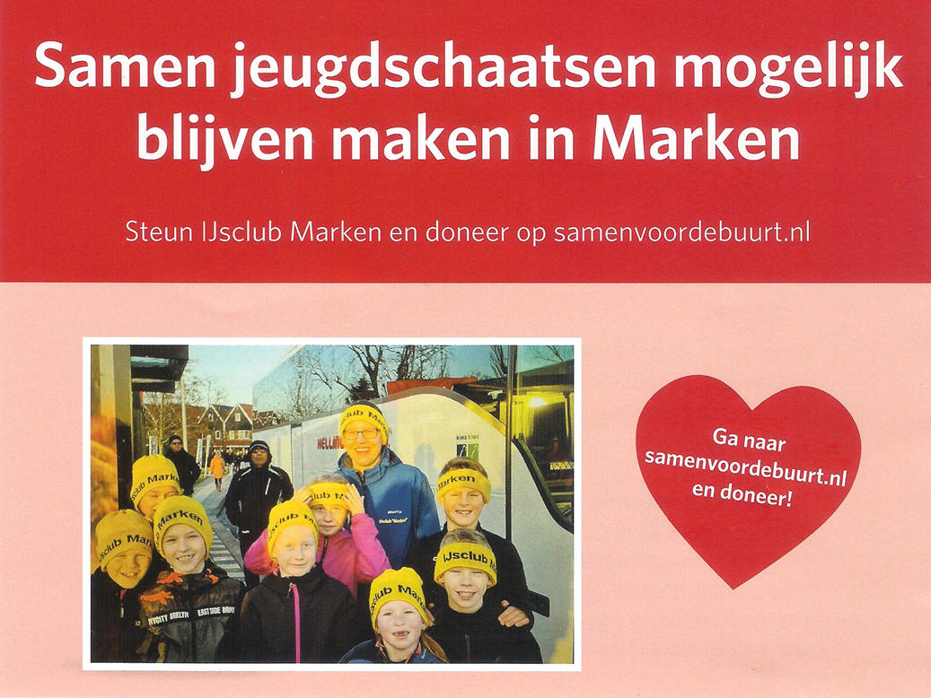 Blijf de crowdfundingactie van IJsclub Marken steunen