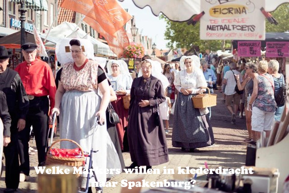 Welke Markers willen in klederdracht naar Spakenburg?