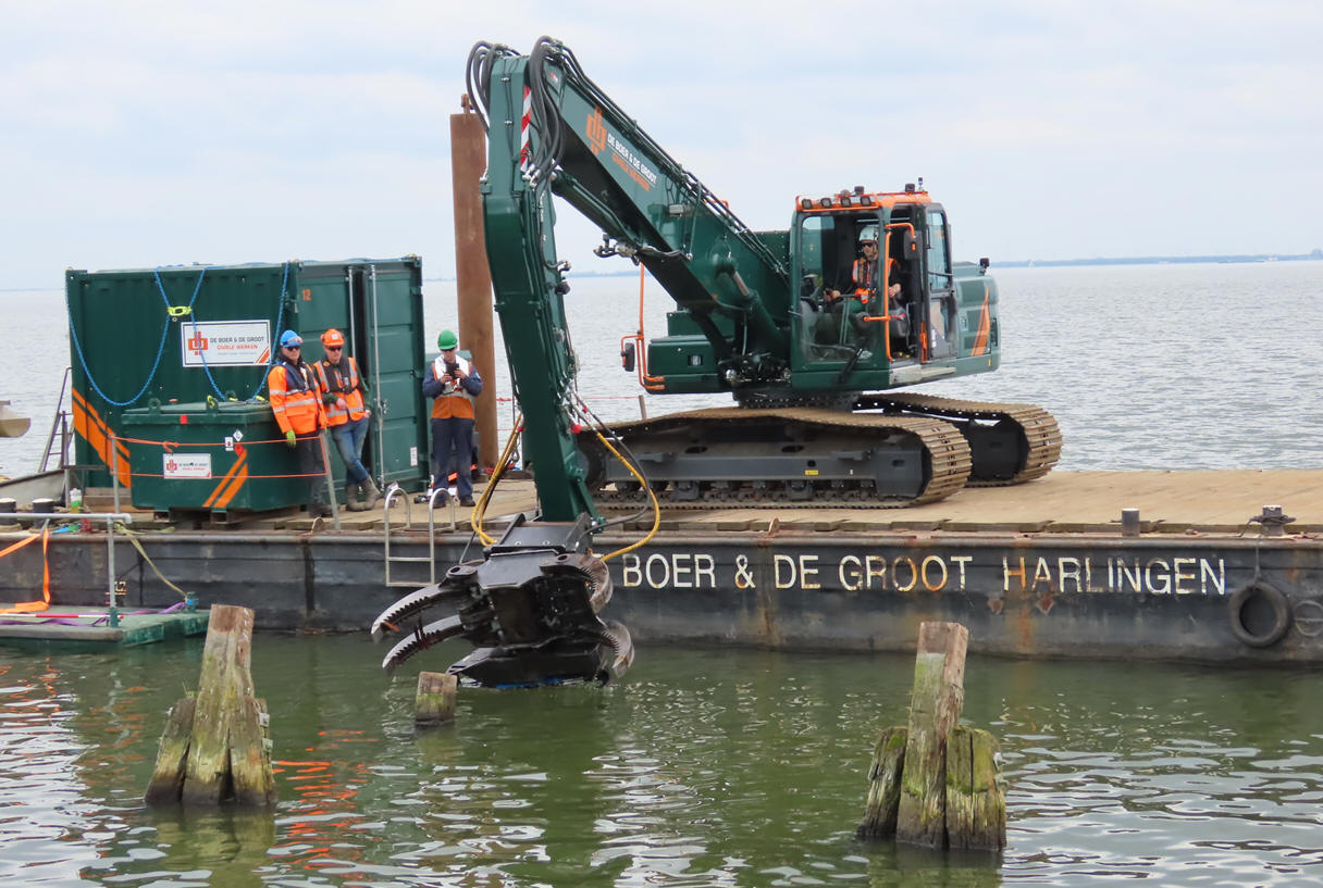 Palen van ijsbrekers worden verwijderd