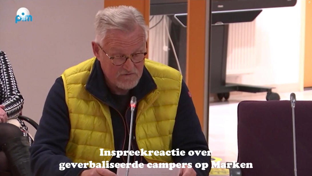 Inspreekreactie over geverbaliseerde campers op Marken