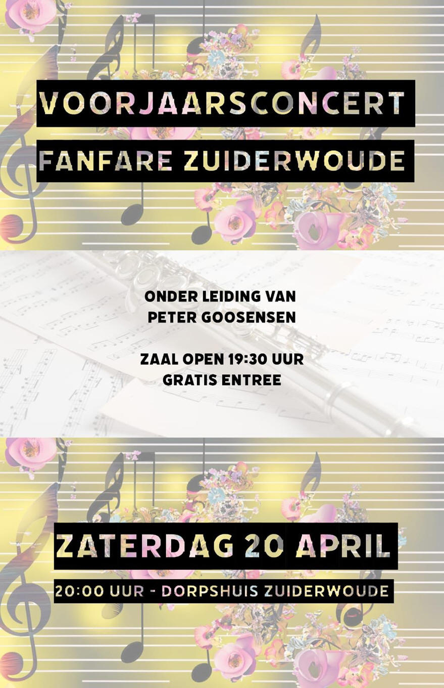 Voorjaarsconcert Fanfare Zuiderwoude