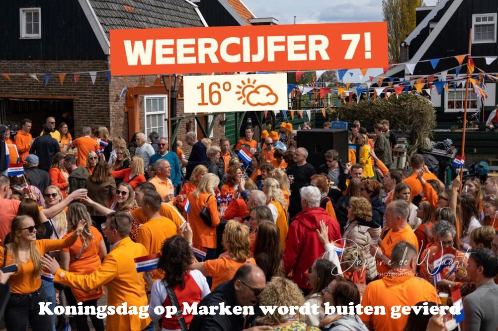 Koningsdag op Marken wordt buiten gevierd