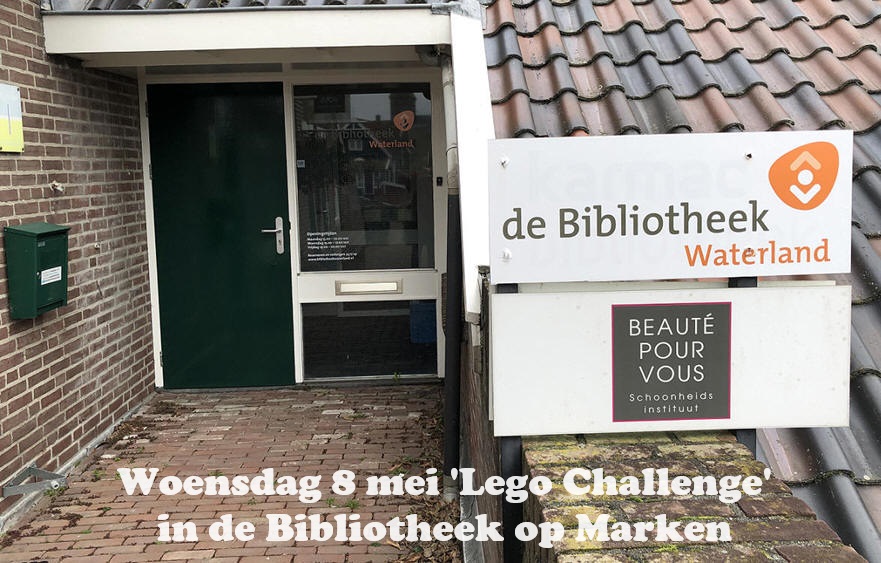 Woensdag 8 mei 'Lego Challenge' in de Bibliotheek op Marken